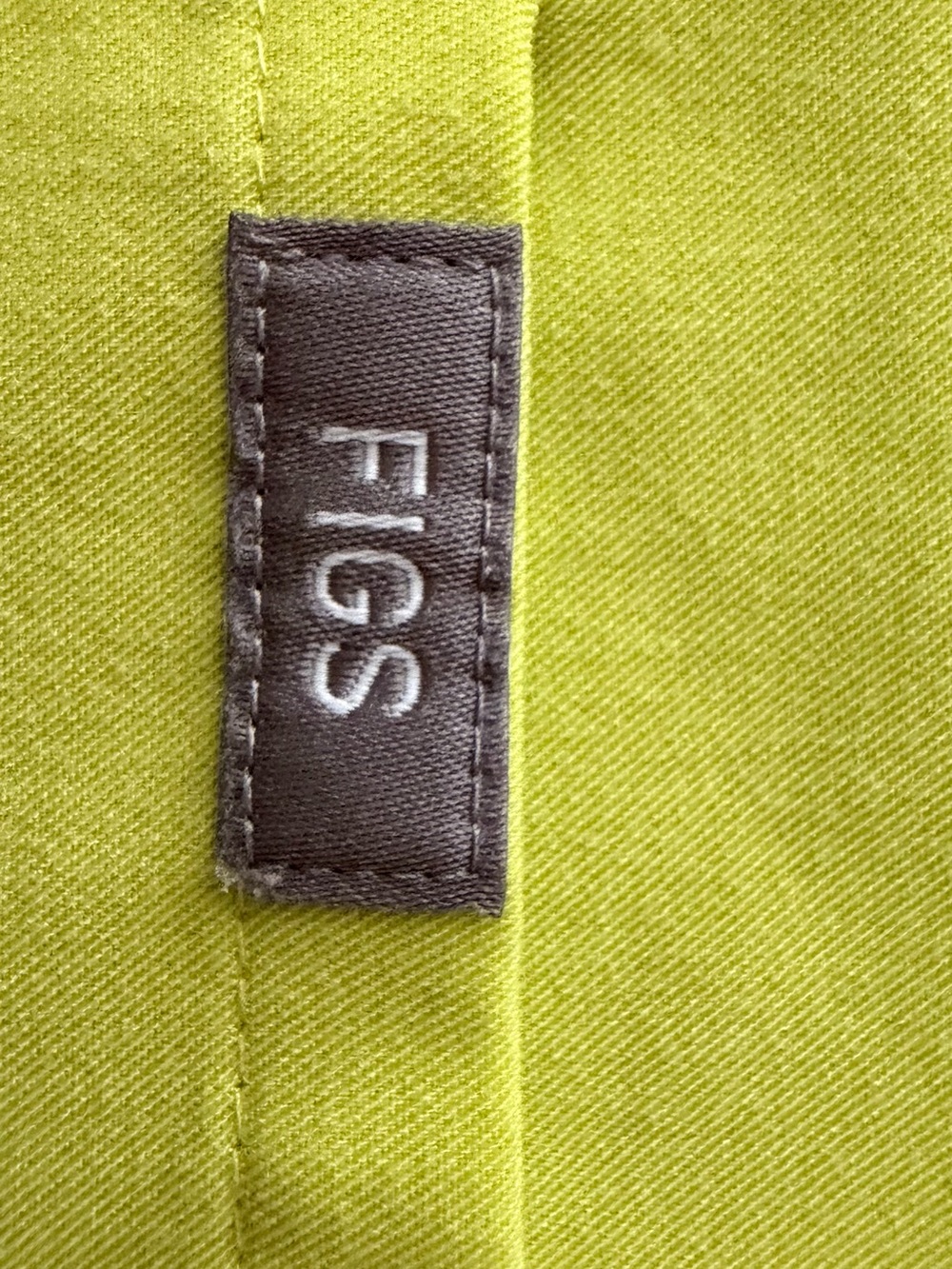 Figs Neon Lime Drawstring Jogger Scrub Set